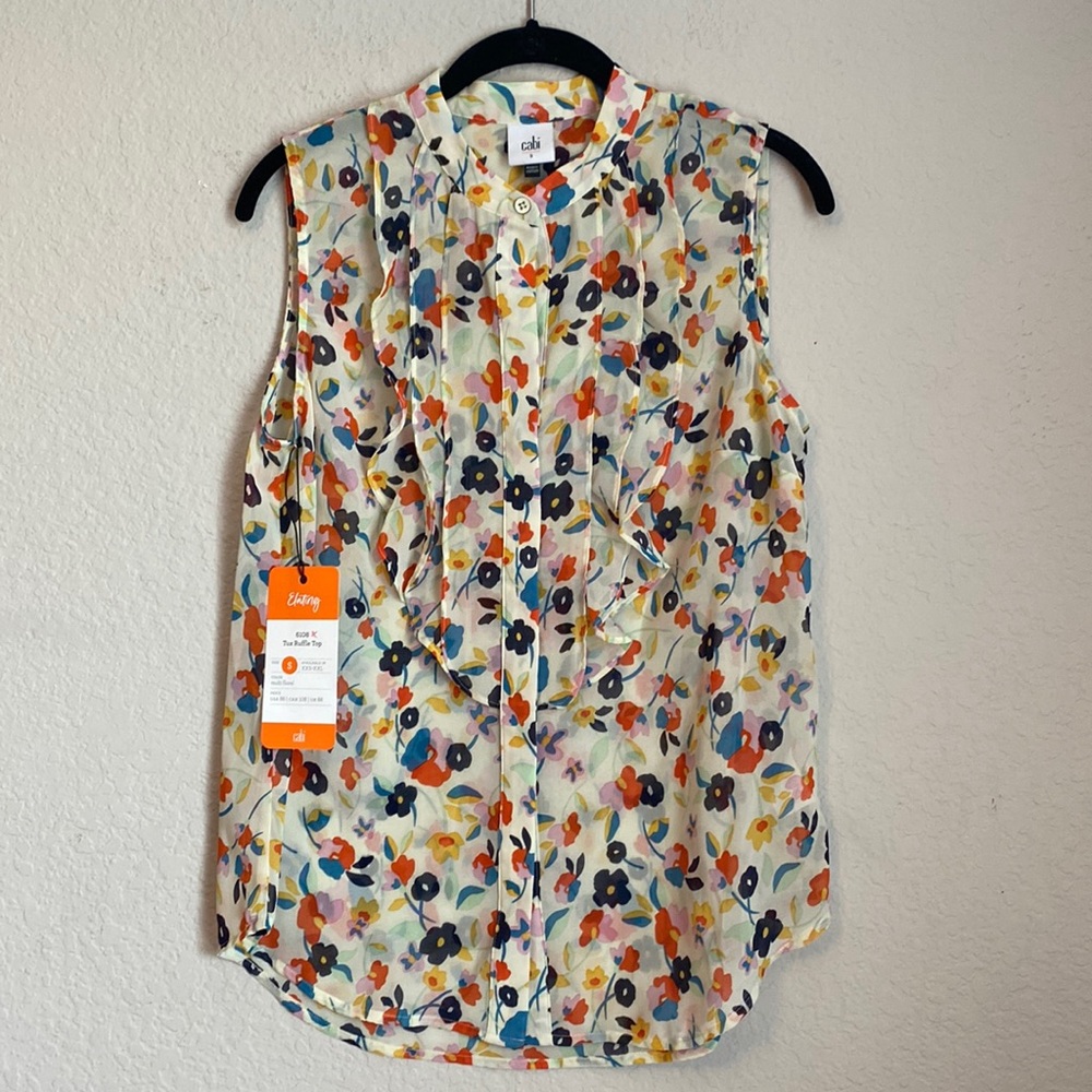 Cabi 618 Tux Ruffle Top